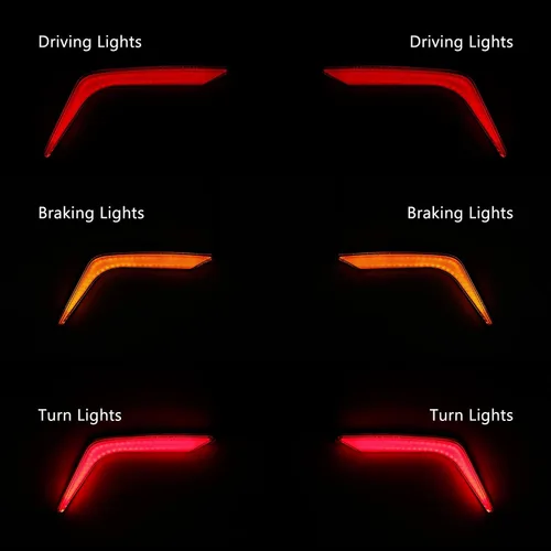 Miniatura 6 de TCT-MOTORPARTS Luces LED traseras de alforja para Honda Gold Wing 1800 GL1800 2018-2025 rojo (Red Lens)