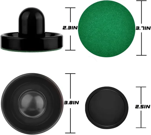 Miniatura 4 de Empujadores y discos de hockey de aire, palas de hockey de aire y asas de portería, accesorios de repuesto para mesas de juego