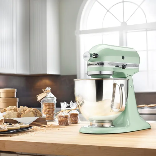 Miniatura 3 de KitchenAid Artisan Series KSM150PS, mezclador de pie con cabezal inclinable de 5 cuartos de galón con escudo de vertido KSM150PS, pistacho