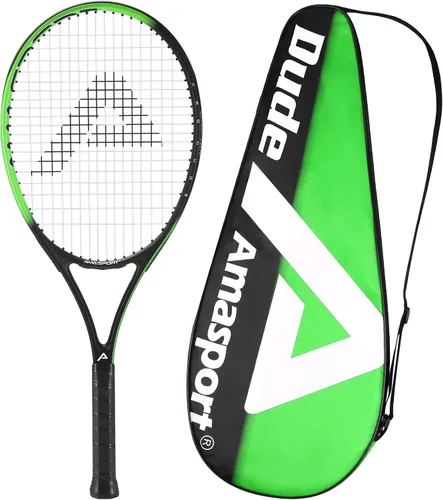 Miniatura 17 de AMA SPORT Adult Tennis Racket - Pre-Strung Light Balance 27 inch Tennis Racquet for Women and Men Grip Size 2-4 1/4
