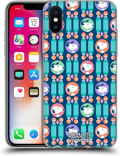 Miniatura 134 de Head Case Designs Snoopy Deco Dreams - Funda de gel suave con licencia oficial de Peanuts Blue Pattern compatible con Apple iPhone 7 Plus/iPhone 8