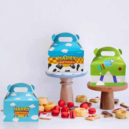 Miniatura 2 de Nabenkalu Cajas de fiesta de historias de dibujos animados, 15 piezas inspiradas en juguetes, bolsas de regalo para decoración de cumpleaños