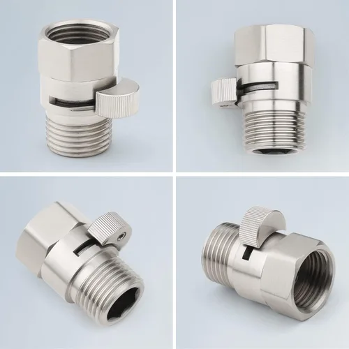Miniatura 9 de Midanya Válvula de cierre de ducha de latón G1/2 pulgadas, válvula de control de flujo de agua, regulador de caudal para manguera de cabezal