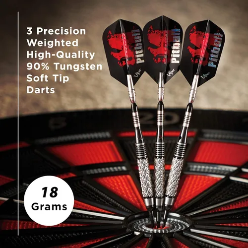 Miniatura 2 de Viper Pitbull 90% Tungsteno Dardos de Punta Suave, 18 Gramos