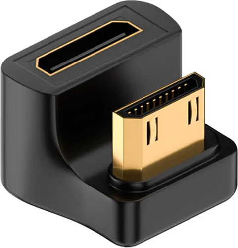 Miniatura 12 de Duttek Adaptador Mini HDMI de 180 grados [video 8K @60Hz, 4K @144Hz, 48Gbps] Adaptador Mini HDMI macho a hembra de ángulo ascendente para cámara
