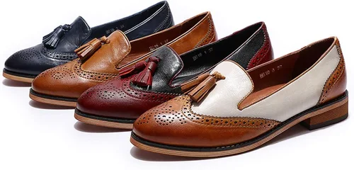Miniatura 9 de Mona Flying - Mocasines de cuero planos informales para mujer