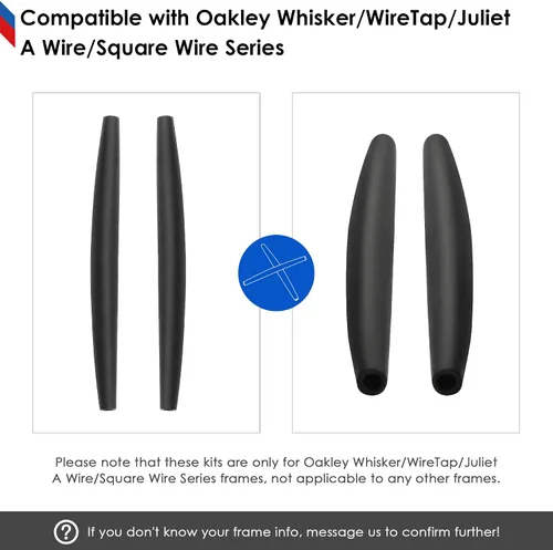 Miniatura 6 de BLAZERBUCK Calcetines de repuesto para gafas de sol Oakley Whisker/Juliet/A Wire, Negro -, 0