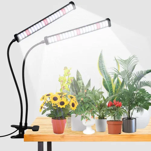 Miniatura 8 de GooingTop Luz LED de crecimiento, 6000 K, lámpara de cultivo de plantas con clip de espectro completo con LED blanco y rojo para plantas