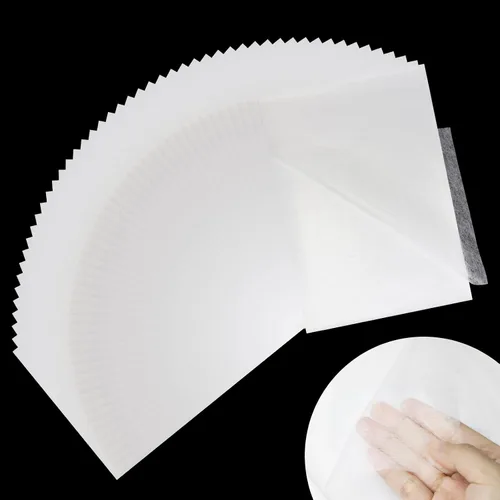 Miniatura 13 de Stitch Witchery - 20 hojas, 8 x 12 pulgadas, cinta fusible para aplicaciones de tela, interfaz fusible de peso medio, tela de unión fusible