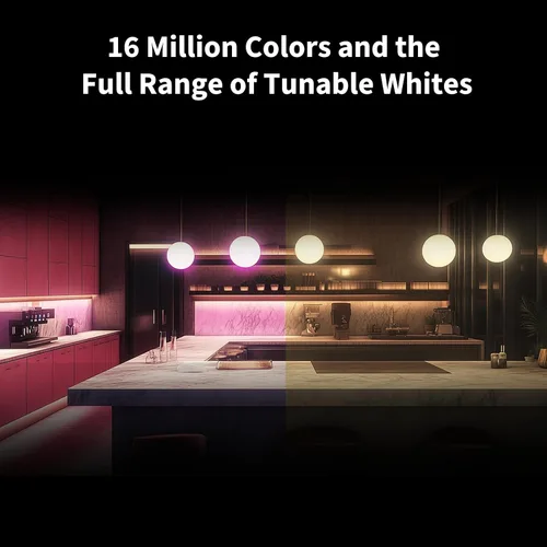Miniatura 3 de Aqara Thread/Zigbee - Bombilla LED inteligente T2 E26, blanco sintonizable (2000K-9000K), bombilla RGB que cambia de color con 16 millones