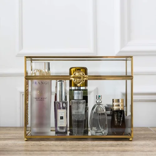 Miniatura 4 de Smart Wyche Caja de cristal grande para tarjetas de boda con cerradura para escultura de joyería cosmética, mini jardín, resistente, 10 pulgadas