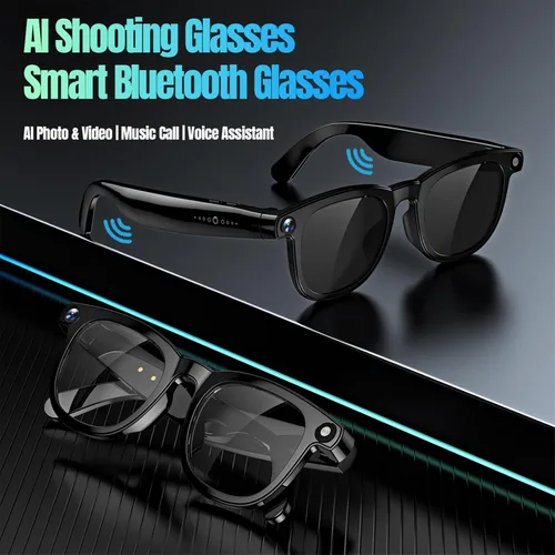 Miniatura 7 de Lentes inteligentes AI con cámara, fotos 4K y video de 1080P, traducción en tiempo real, Bluetooth 5.3, conversación de asistente, adecuados