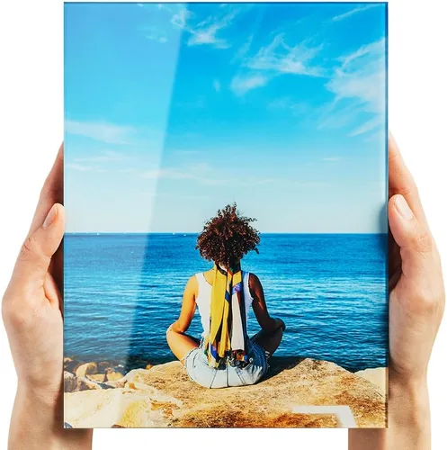 Miniatura 14 de Fracture Impresión fotográfica de vidrio personalizada: 5 x 5 pulgadas, tamaño cuadrado pequeño, carga tu propia foto, impresión de vidrio