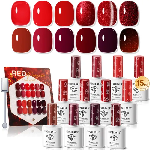 Miniatura 10 de Modelones Kit de estampado de uñas a cuadros de 16 piezas, sello de punta francesa, esmalte de gel de pintura blanca y negra, a prueba de polvo