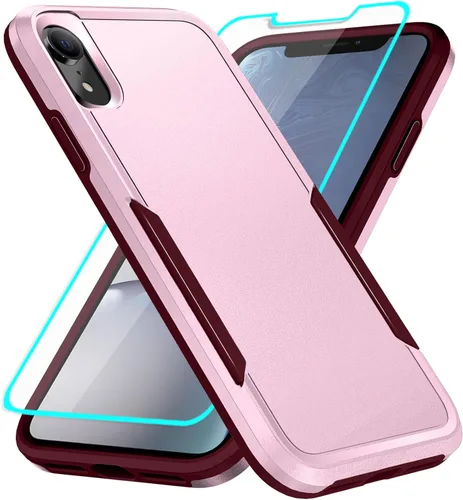 Miniatura 9 de Funda para iPhone XR con protección de pantalla: resistente a prueba de golpes y arañazos Funda para iPhone XR-Negro
