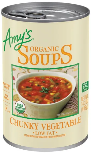 Miniatura 17 de Sopa Amy's, vegana, sin gluten, orgánica de verduras italianas rústicas (champiñones, arroz integral y frijoles) 14 oz (paquete de 12)