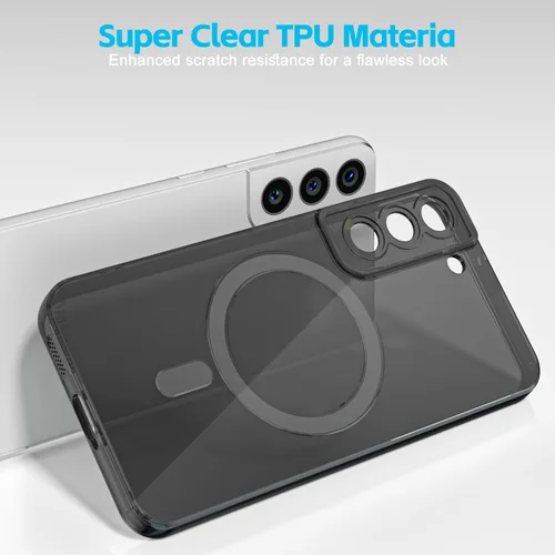 Miniatura 6 de Svanove Funda para Samsung Galaxy S22 Transparente Compatible con Magsafe Silicone, Funda Magnética Mag Safe Transparente Delgada Bonita, Estética