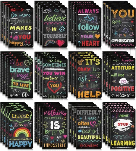 Miniatura 17 de Outus 24 blocs de notas inspiradores, cuaderno motivacional, cuaderno de bolsillo pequeño, cuaderno inspirador para escuela, oficina, viajes