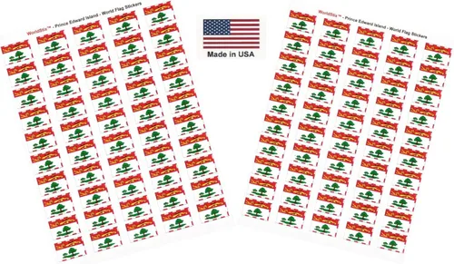 Miniatura 215 de 100 calcomanías de la bandera de Alaska; 1.5" x 1" hechas en Estados Unidos, calcomanías autoadhesivas de la bandera del estado para álbumes