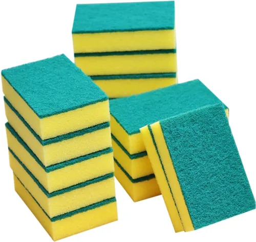 Healifty Grande para la limpieza 15pcs Juego de esponjas para lavar platos autodescontaminación estropajo almohadillas cocina baño ayudante