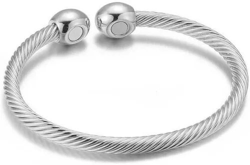 Miniatura 7 de NewZenro Elegante pulsera magnética de cobre con imanes para mujeres y hombres, regalos para el día del padre Tono oro rosa
