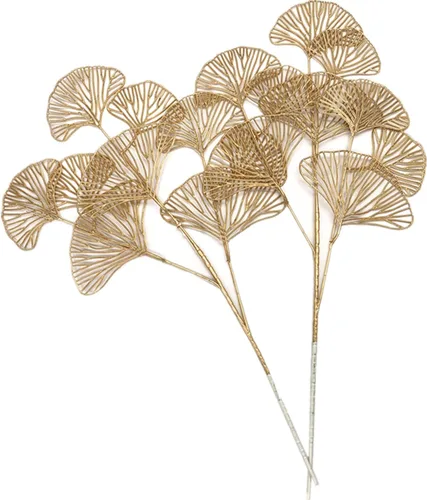 Miniatura 31 de Plantas artificiales Golden Baby Breath Gypsophila, para decoración de Navidad, plantas falsas, arbustos de helecho, arbustos sintéticos, Aliento
