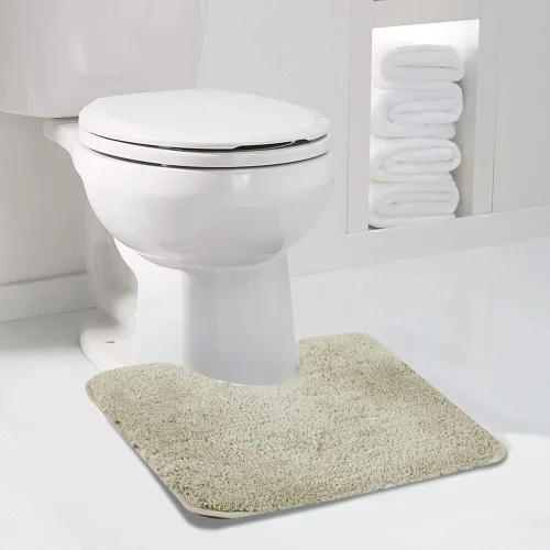 Miniatura 78 de Walensee Alfombra de baño antideslizante (16 x 24 pulgadas, color rubor) absorbente de agua, microfibra suave, lavable a máquina, alfombra de baño