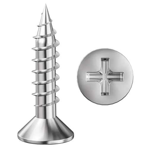 Miniatura 14 de Wensilon (300 piezas) #8x1 Tornillo de madera negro rápido metal autorroscante cabeza plana