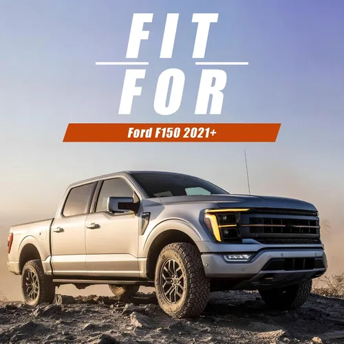 Miniatura 9 de VLAND - Faros delanteros LED para Ford F150 2021-2023 [solo apto para F-150 con luz halógena/xenón OEM], DRL amarillo o blanco, no para Raptor