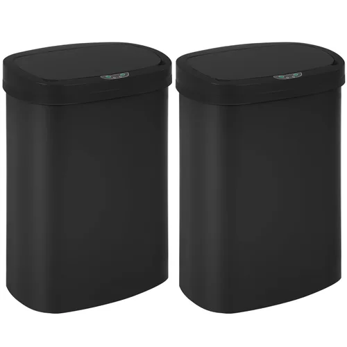 Miniatura 21 de Cubo de basura de cocina de 13 galones con tapa, cubo de basura automático sin contacto para cocina, cubo de basura de plástico PP con sensor