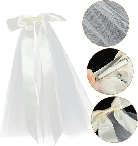 Miniatura 8 de Beavorty 2pcs Bridal Veil Bride Headpieces for Wedding Head Piece for Wedding Bride Bridal Accessories Travel