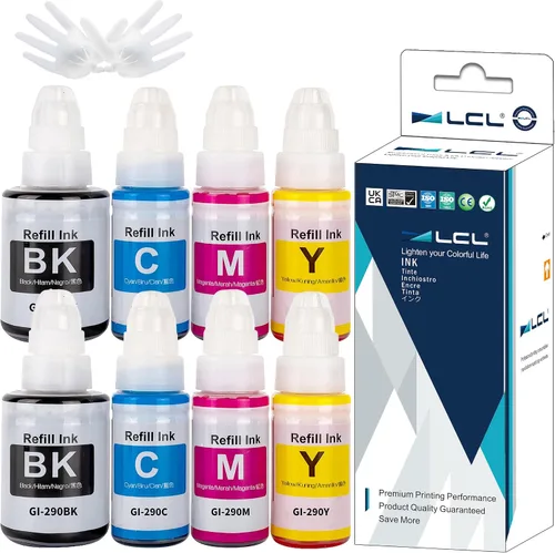 GI-290 G3200 G4210 - Botellas de repuesto de tinta para Canon GI 290 GI290 Kit de botellas de tinta para Canon G3200 G4210 G4200 G2200 G1200 G1000