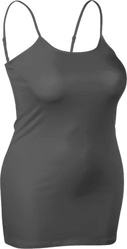Miniatura 80 de Emmalise Camisola larga casual básica para mujer, con tirantes ajustables, top en capas