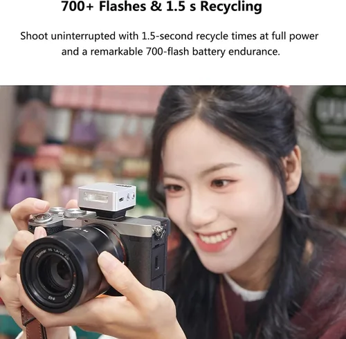 Miniatura 4 de Godox iT20 S IT20S TTL Mini Flash automático para Sony ZV-1 / ZV-E10 / ZV-1 II TTL/modos manuales con batería recargable USB-C de 300 mAh, reciclaje