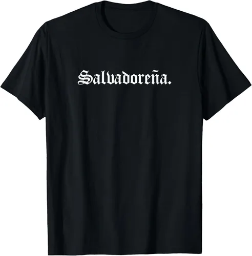 Camiseta Salvadoreña Mujer, Negro -
