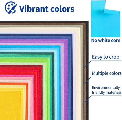 Miniatura 4 de 60 hojas de cartulina de colores texturizados - 8.5 x 11.0 pulgadas / 30 colores 85 libras 230gsm 21.6 x 27.9 cm papel pesado para tarjetas