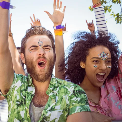 Miniatura 6 de SIQUK 24 juegos de calcomanías para la cara de sirena, gemas de cara de sirena, cristales de diamantes de imitación para festivales, rave, fiesta