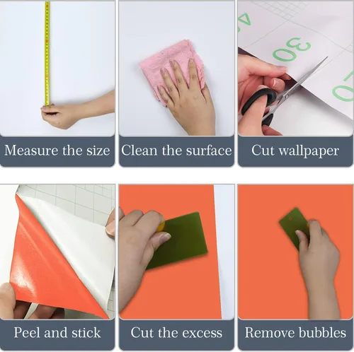 Miniatura 3 de Papel Tapiz Verde Oscuro Despegar y Pegar, 15.7 X 78.7 pulgadas Papel Tapiz Apto para Inquilinos, Papel de Pared Extraíble de Vinilo PVC, Pegatina