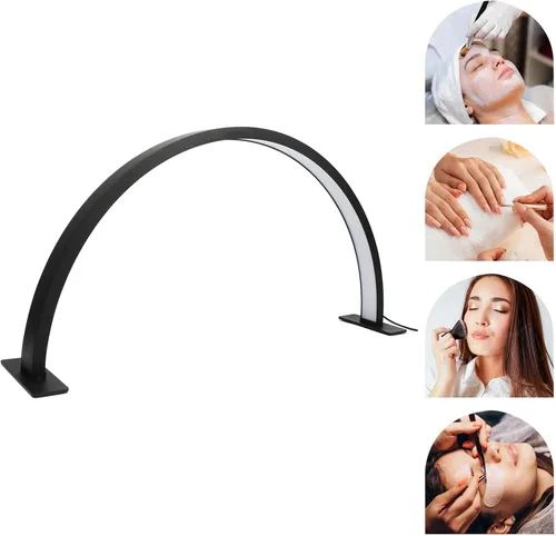 Miniatura 6 de Lámpara de escritorio para uñas, 35 W, luz LED para uñas, aleación de aluminio, lámpara de media luna regulable para extensiones de pestañas
