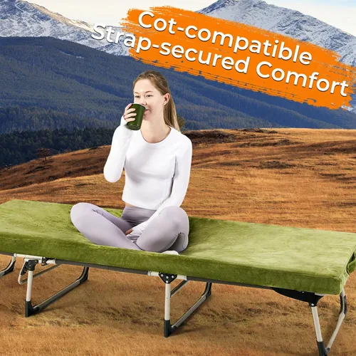 Miniatura 3 de BDEUS Colchón de Espuma Viscolástica para Camping de 3 Pulgadas Impermeable Enrollable Cama de Dormir para Adultos Colchón Enrollable Portátil