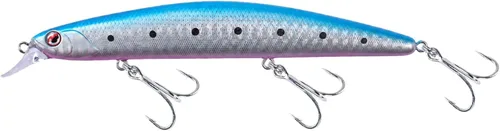 Miniatura 28 de LITTMA Señuelos de pesca de surf de California Señuelos de pesca de agua salada Jerkbait Crankbait Surf Minnow 110 - Sardina metálica Super Glow