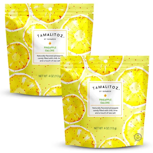 Miniatura 49 de Tamalitoz - Mango para masticar labios, caramelo duro mexicano de mango picante relleno de chile, lima y sal marina, caramelo de fruta hecho a mano