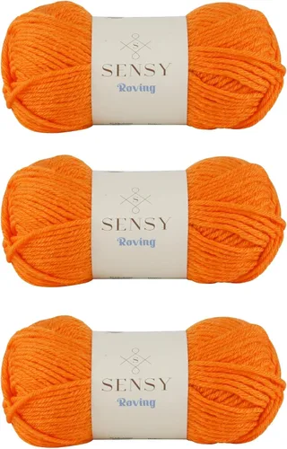 Miniatura 61 de Sensy Roving - Ovillo de lana multicolor, 3.5 onzas, 132 yardas, calibre 5, voluminoso (otoño)