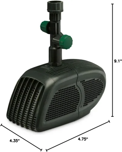 Miniatura 7 de Pennington Aquagarden - Bomba de agua y estanque sumergible universal 500 todo en uno, adecuada para fuentes, filtros, cascadas, hidroponía