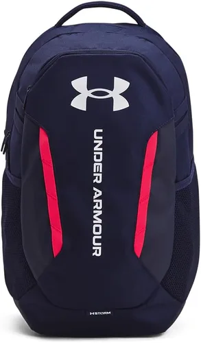 Miniatura 29 de Under Armour Mochila Hustle 6.0 unisex para adultos (002) Negro / Negro / Blanco