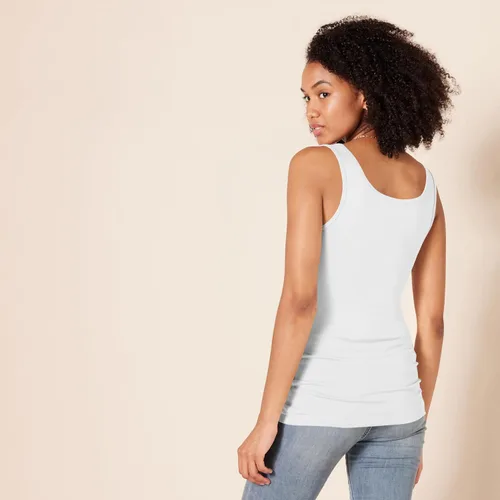 Miniatura 4 de Tienda Essentials - Camiseta sin mangas de corte entallado para mujer