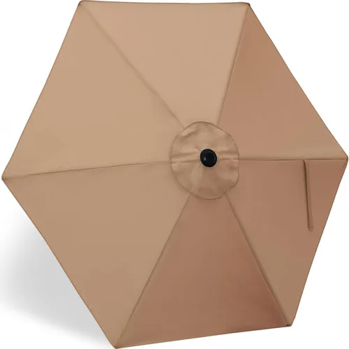 Miniatura 12 de ABCCANOPY - Sombrilla de repuesto para exteriores de 9 pies, apta para patio, con 8 varillas, color caqui