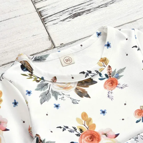Miniatura 5 de Conjunto de ropa floral para bebés y niñas pequeñas, camisa y pantalones, ropa de princesa