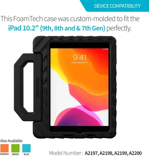 Miniatura 2 de Gumdrop FoamTech - Funda solo compatible con Apple iPad de 9ª 8ª 7ª generación (10.2 pulgadas), resistente, ligera, a prueba de golpes y probada
