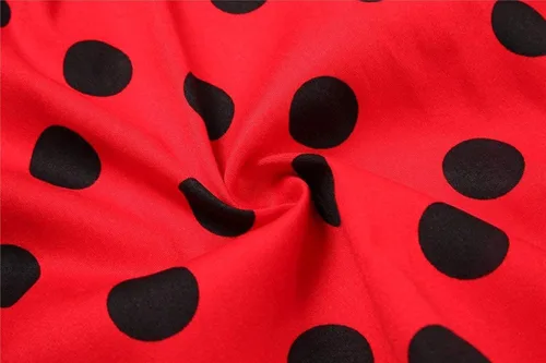 Miniatura 7 de gogoparti Vestido vintage para niñas, vestidos para ocasiones especiales con collar, vestido de lunares para niños, vestido de fiesta retro